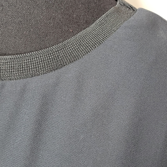 Soft Surroundings Jennifer Tunic Black Sheer Hi-Low Shell over Jersey - Size S - Picture 7 of 11